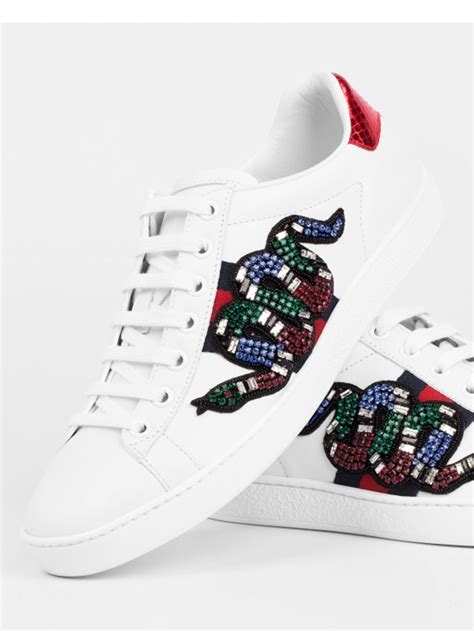 gucci snake emobroidered shoe men|gucci embroidered snake shoes.